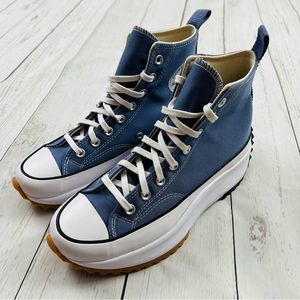 Converse Run Star Hike High Top Slate Lilac Platform Shoes Womens Size 10